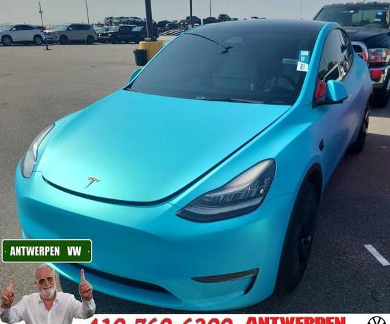 TESLA MODEL Y 2021 5YJYGDED6MF107109 image